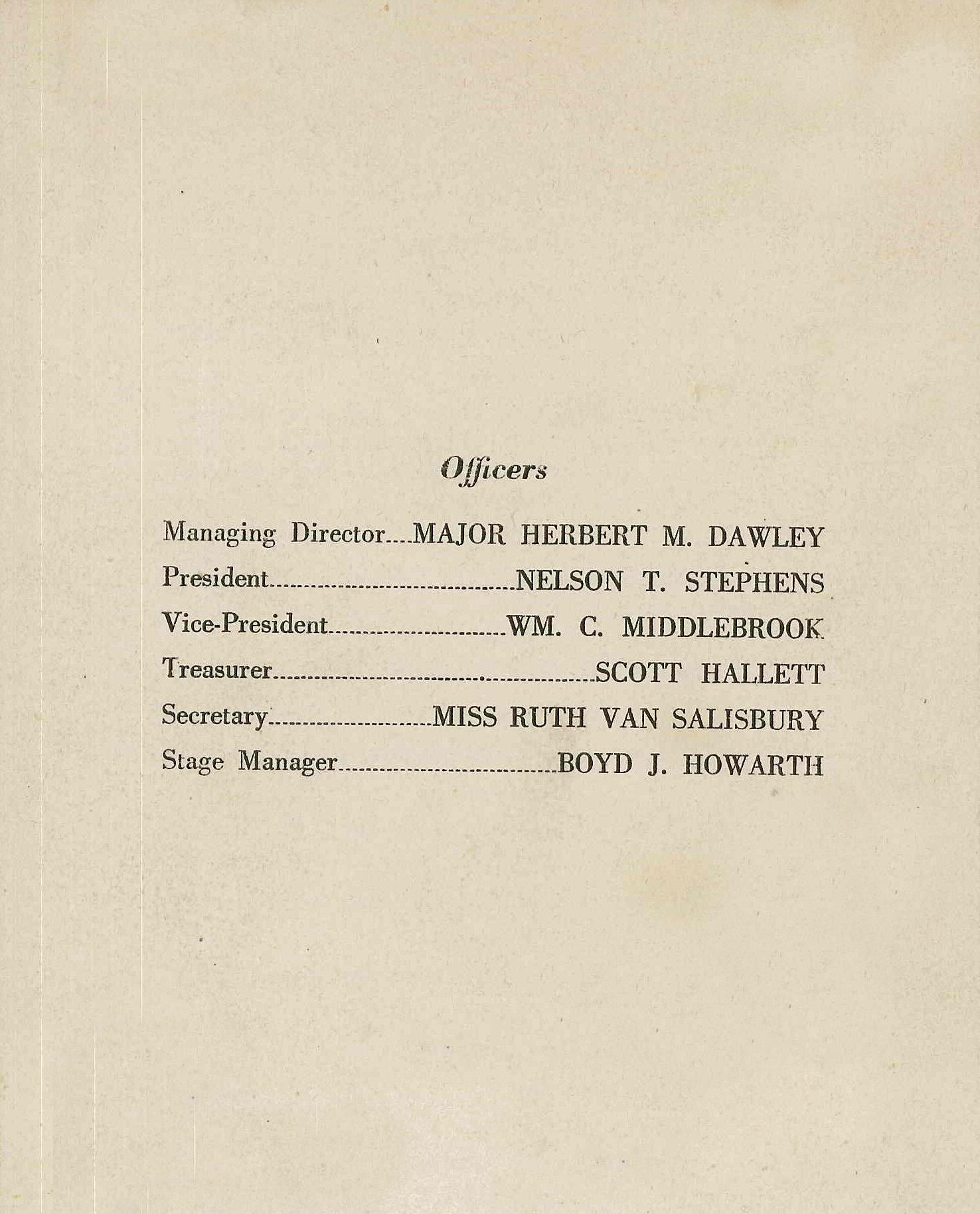 Three One Act Plays (1922)