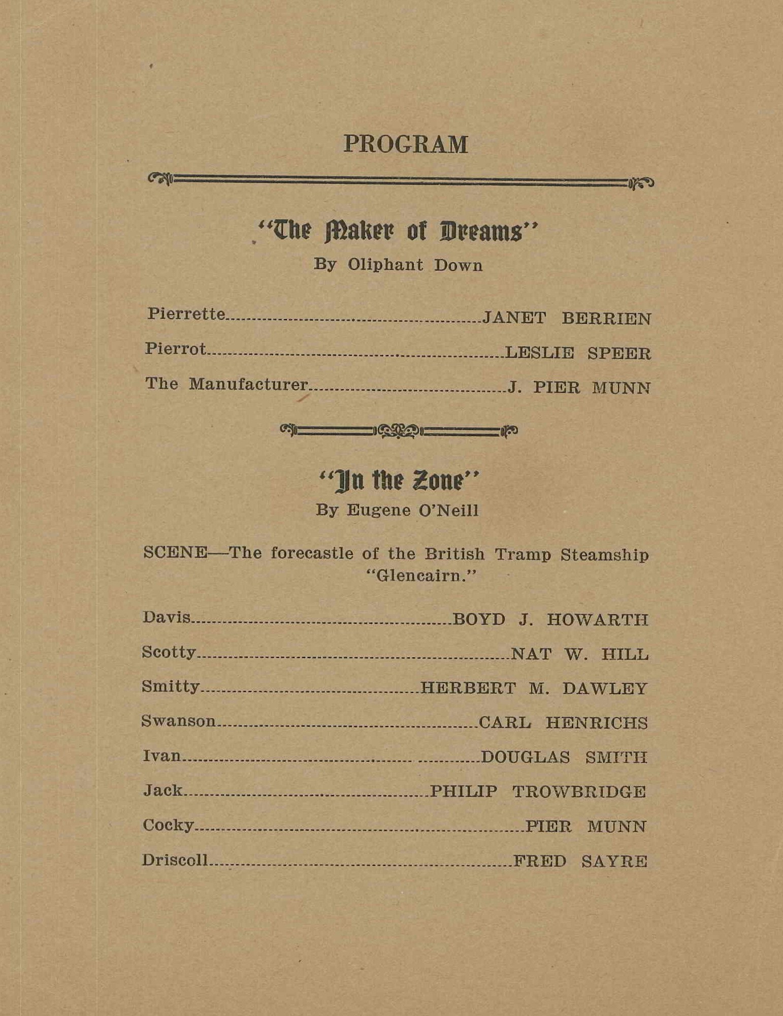 The Maker of Dreams & In The Zone (1923)