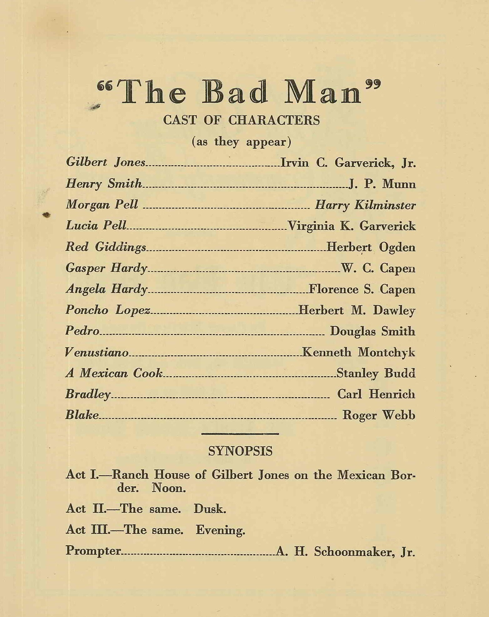 The Bad Man (1932)