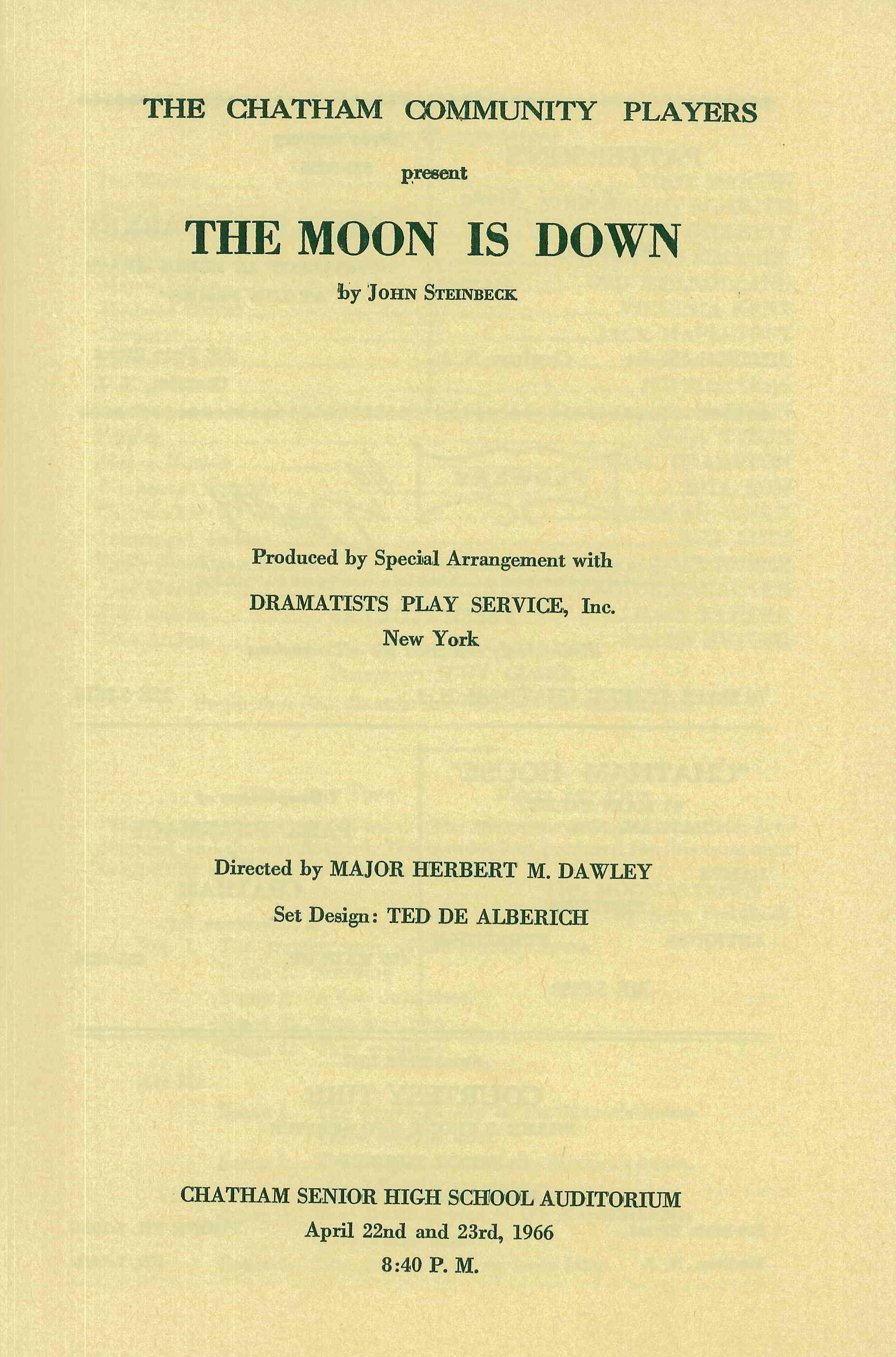 The Moon Is Down (1966)