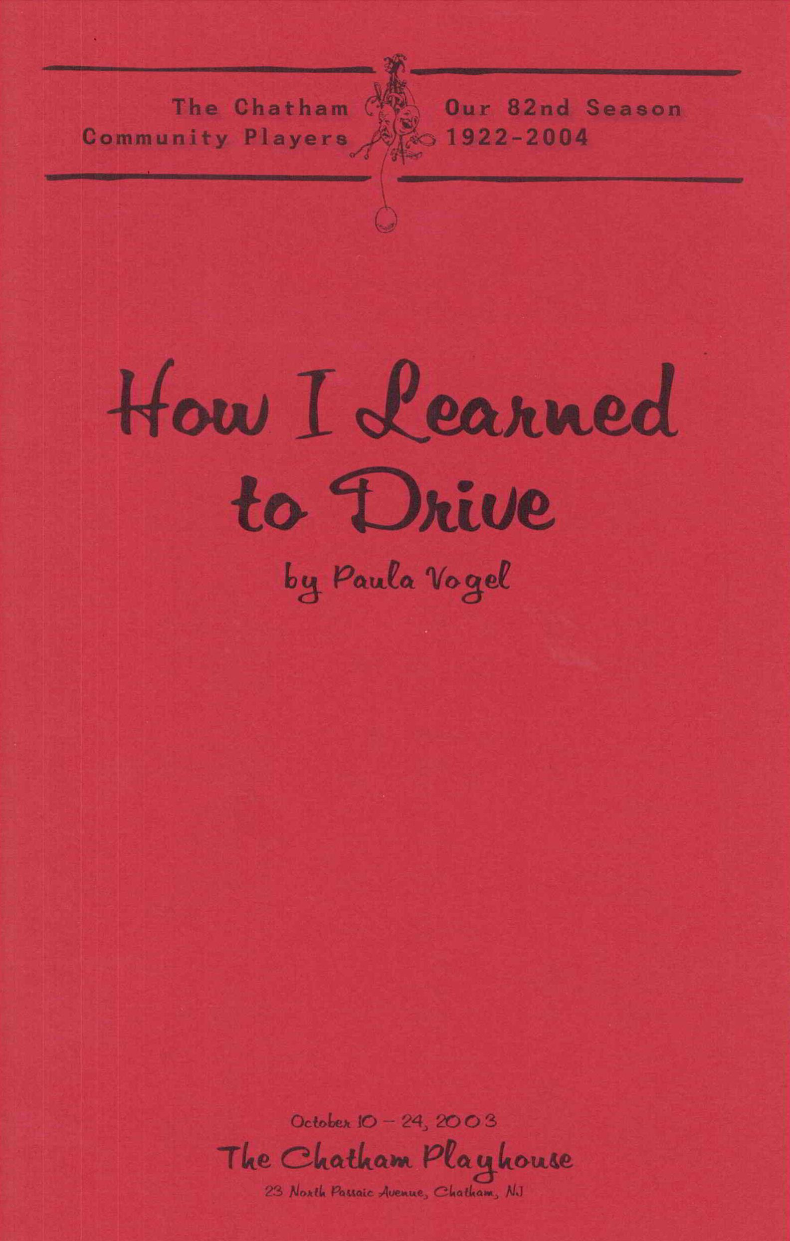 How I Learned to Drive (2003)