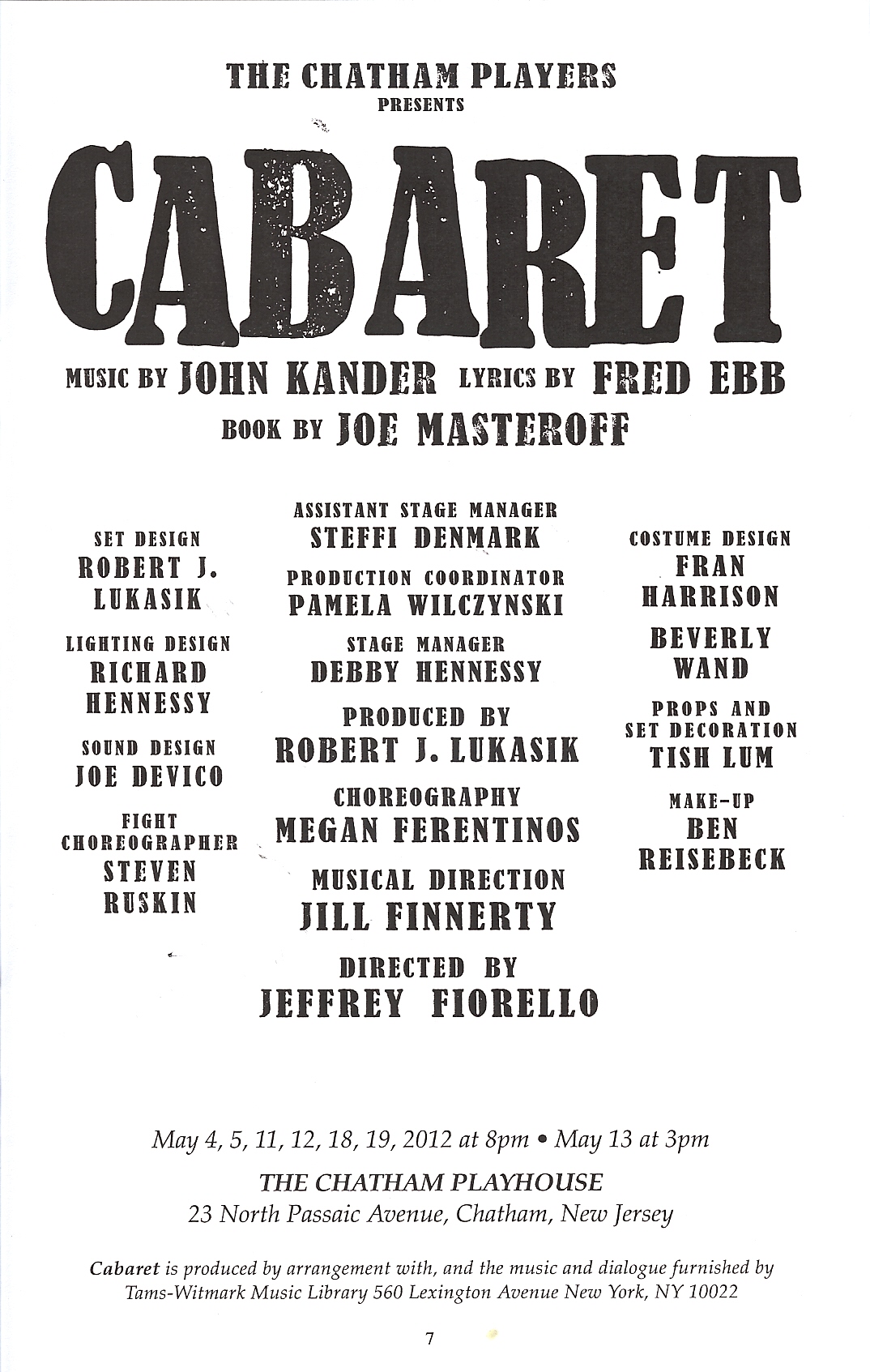 Cabaret (2012)
