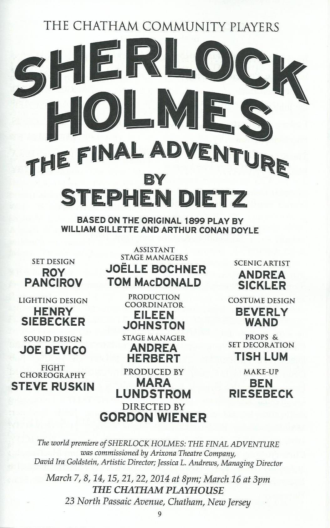 Sherlock Holmes: The Final Adventure (2014)