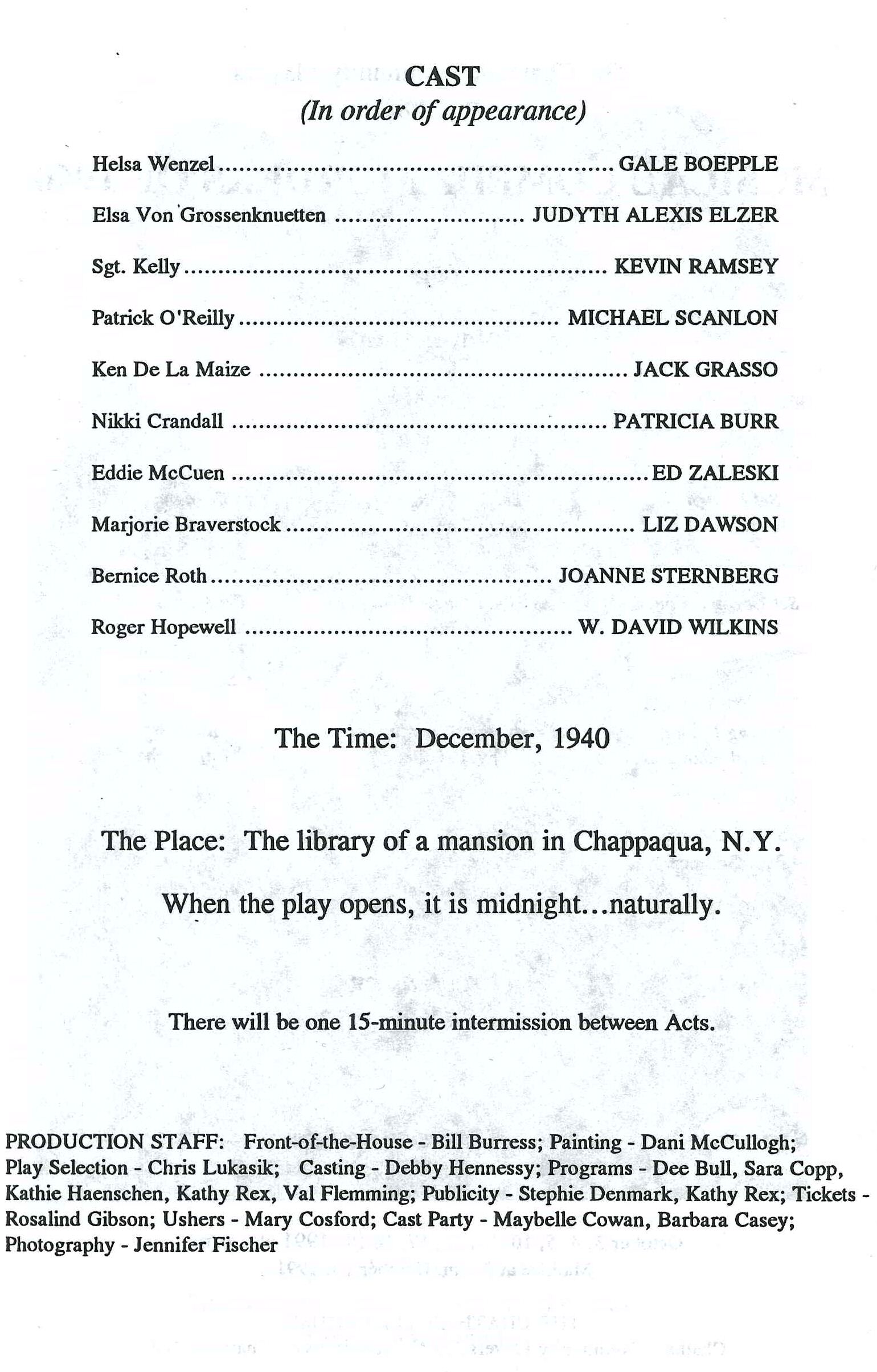 The Musical Comedy Murders of 1940 (1991)