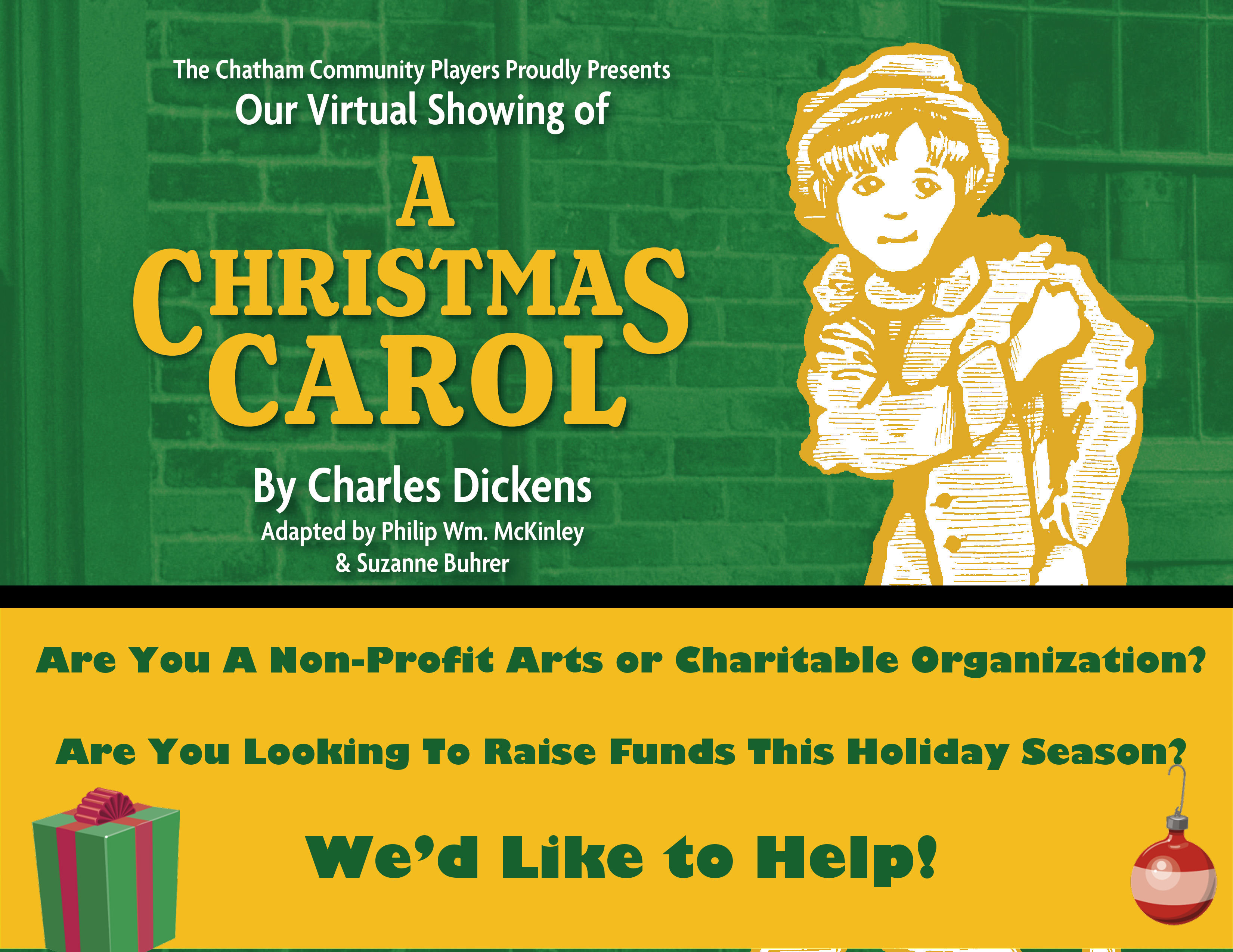 A Christmas Carol - Special Partnership for Non-Profits Arts and Charitable Organizations