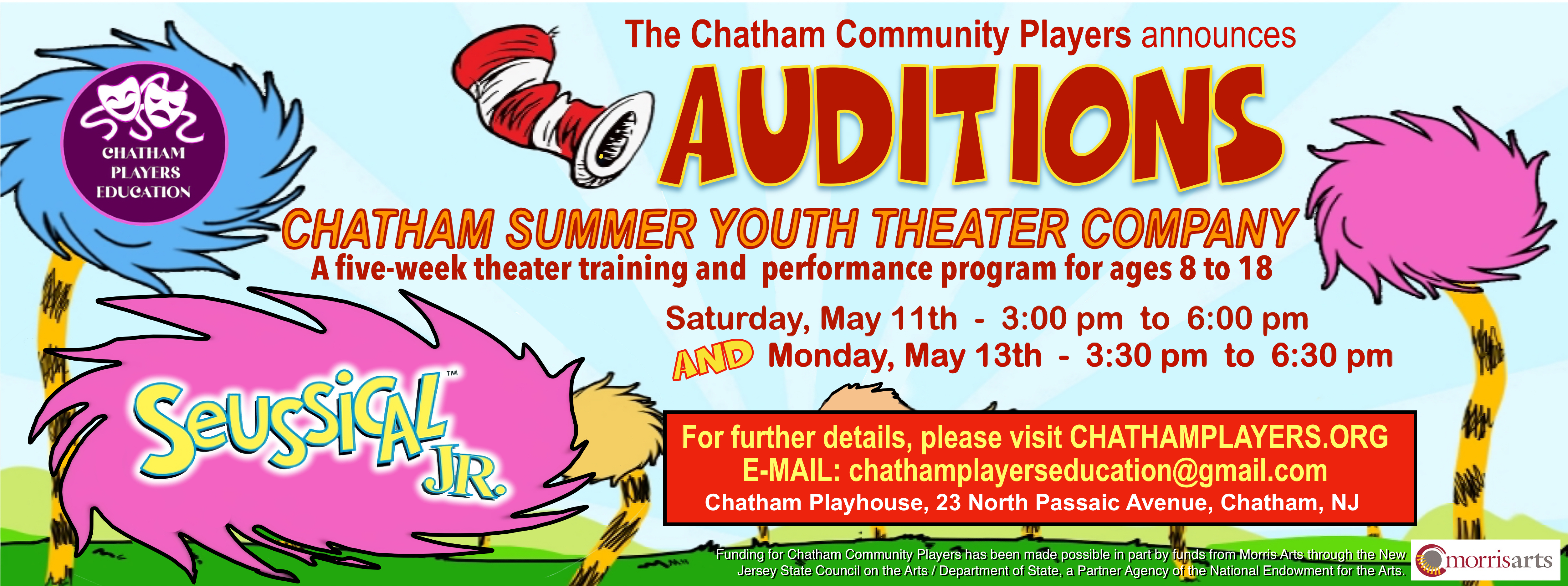 CCP's Summer Youth Theater Co. Announces SUESSICAL Jr. Auditions