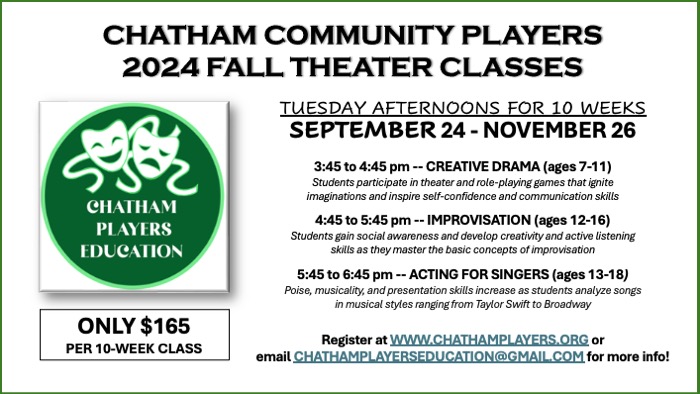 Upcoming Events | Chatham Players