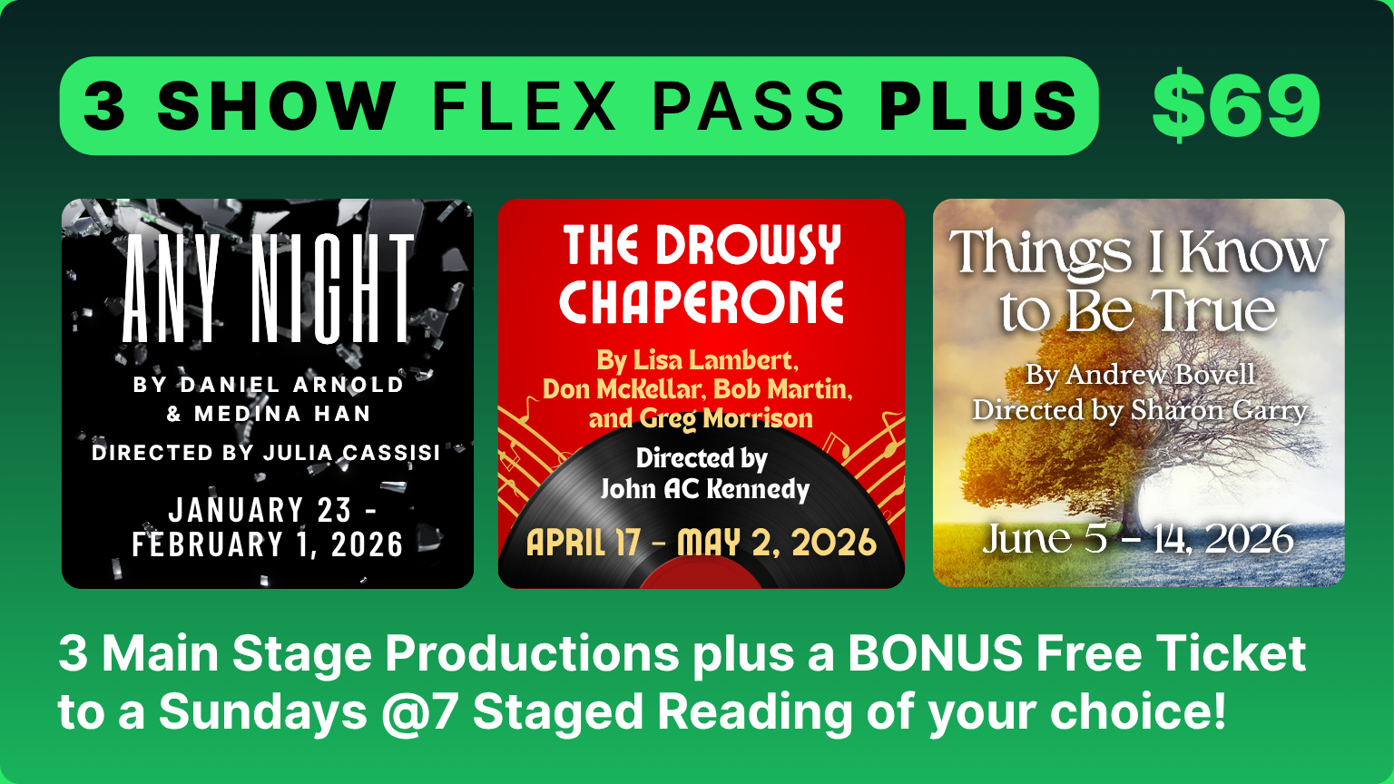 3 Show FLEX Pass PLUS
