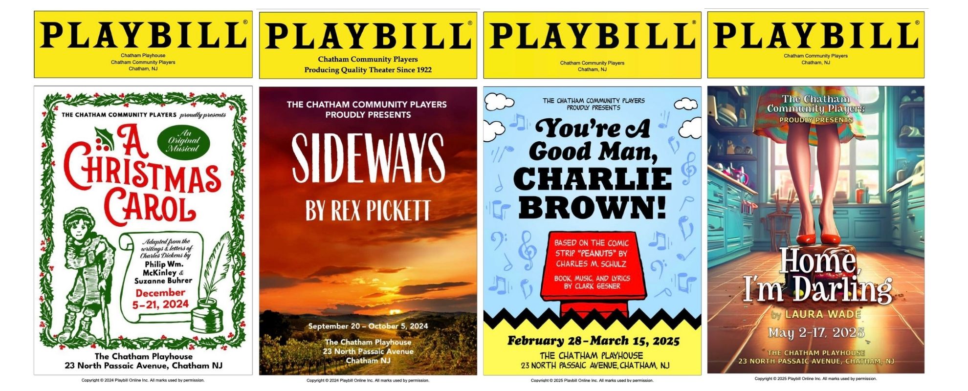 Playbills 2024-25 Season